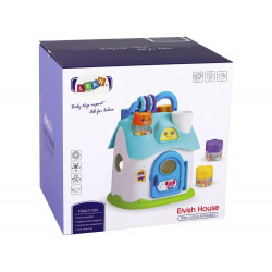 Sorter House interaktív rózsaszín oktató puzzle