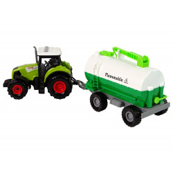 Traktor gyerekeknek pótkocsis tartályautó-farmmal
