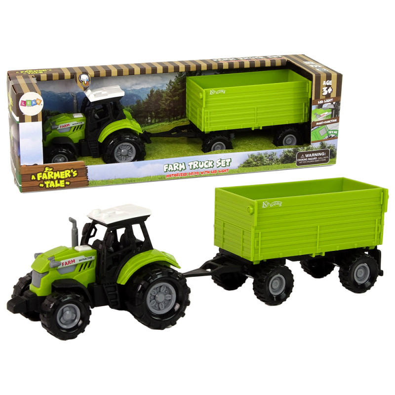 Traktor pótkocsival Green Farm