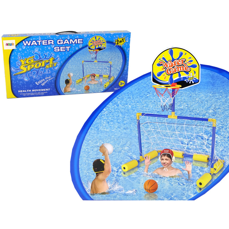 Water Play Set Goal Basket Balls 2 az 1-ben