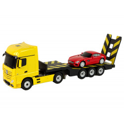 Vontató R/C Mercedes-Benz 1:26 Yellow Red