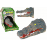Crocodile Animal Hand Puppet, szürke