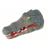 Crocodile Animal Hand Puppet, szürke