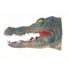 Crocodile Animal Hand Puppet, szürke