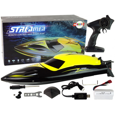 Motorcsónak R/C 2.4G Sárga 35 KM/H