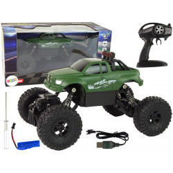 Távirányítós autós R/C 2,4 GHz 1:18 zöld
