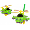 Happy Plane Pusher Stick Bell zöld