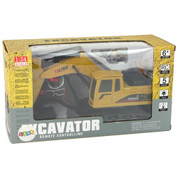 Jármű Excavator R/C 1:24 Sárga