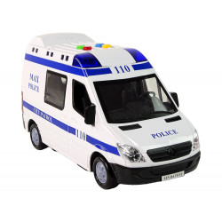 Rendőrautó Rendőrautó meghajtó súrlódási hangok könnyűek