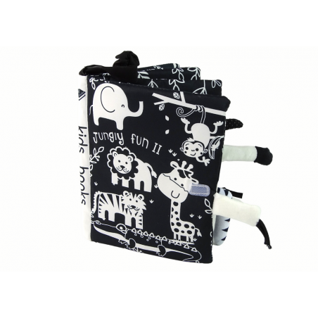 Soft Book Jungle Animals Fekete