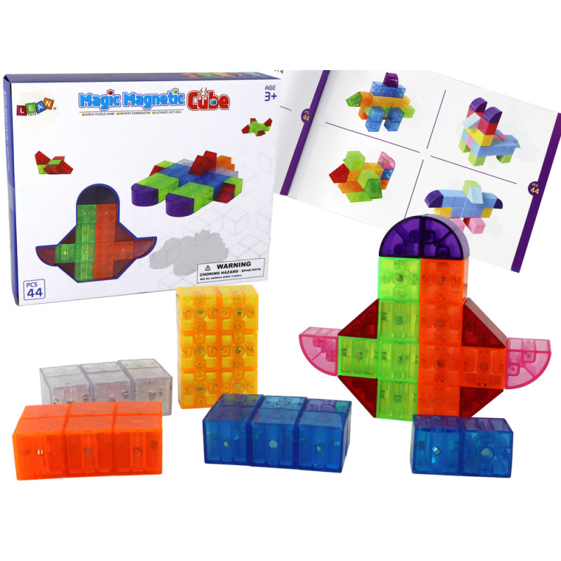 Magic Cubes Mágneses blokkok Mágnes 44 elem