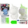 Kreatív Unicorn Kit DIY Diamonds Crystals Green