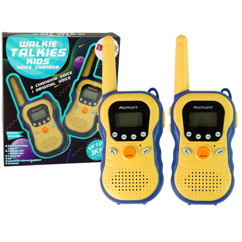 Walkie talkies gyerekeknek sárga