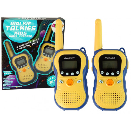 Walkie talkies gyerekeknek sárga