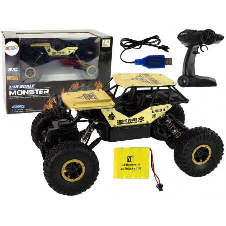 Auto RC High Wheels 1:18 műanyag fekete arany
