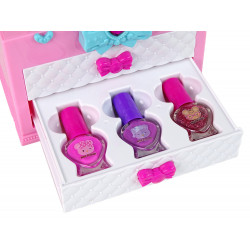 Beauty Kit bőröndben, rózsaszín fehér