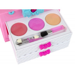 Beauty Kit bőröndben, rózsaszín fehér