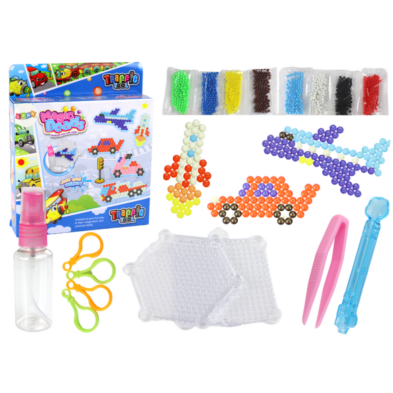 Vízgyöngy készlet DIY Magic Beads 8 színű Szállítási eszközök