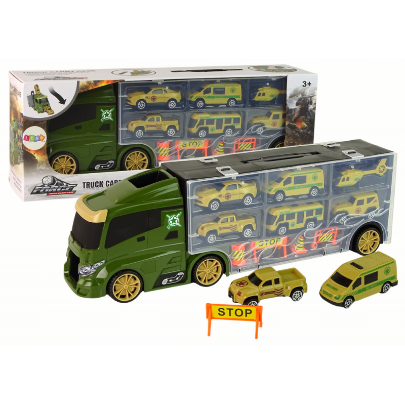 Car Tow Truck Springs bőrönd zöld autókhoz