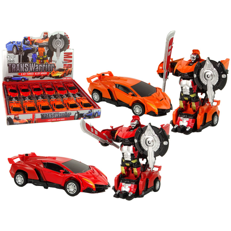 2 az 1-ben robottranszformátorok automatikus készlet piros kék HXSY03