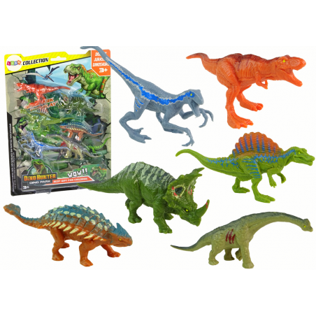Dinoszaurusz figurák készlete 6 darab színes