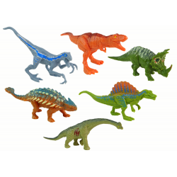 Dinoszaurusz figurák készlete 6 darab színes
