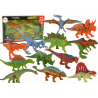 Dinoszaurusz figurák készlete 12 darab színes