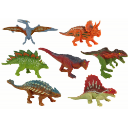 Dinoszaurusz figurák készlete 12 darab színes