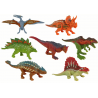 Dinoszaurusz figurák készlete 12 darab színes