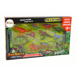 Dinoszaurusz figurák készlete 12 darab színes