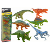 Különböző típusú dinoszauruszfigurák készlete, 6 darab