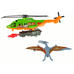 Zöld helikopter Dinosaur Transport Dino Park készlet