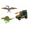 Dinoszauruszok figurák autó rakétakészlettel