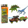 Dinosaurs Set Auto Rocket Orange Semi Trailer