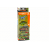 Dinosaurs Set Auto Rocket Orange Semi Trailer