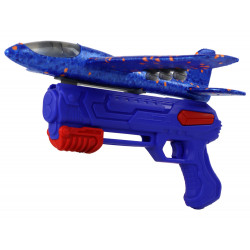 Plane Soap Bubbles Launcher Gun Blue