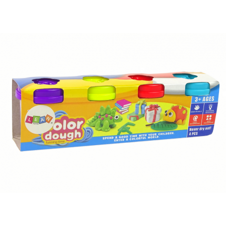 Animal Play tésztakészlet 4 színű pohárral