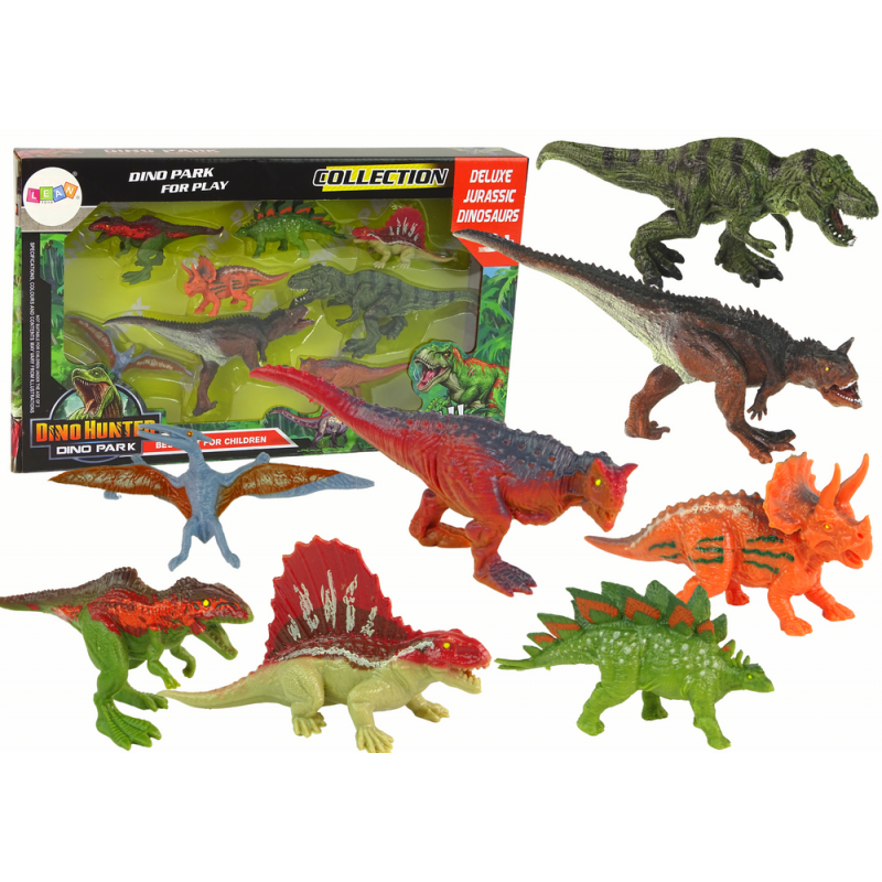 Dinoszaurusz figurák készlete 8 darab színes