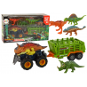 Jármű dinoszaurusz témájú előzetessel 4 dinoszaurusz darab