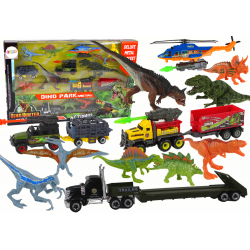 Helikopter Dinosaurs Járműkészlet 8 Színes Db
