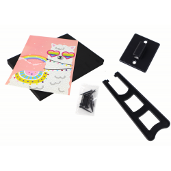 DIY készlet flitter magas sarkú bagoly keret színes
