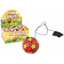 PU futball Jojo gumiszalaggal pattogóhoz, 6 cm, Red Stars