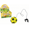 PU futball Jojo radírral pattogóhoz, 6 cm, sárga