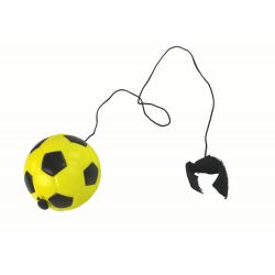 PU futball Jojo radírral pattogóhoz, 6 cm, sárga