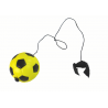 PU futball Jojo radírral pattogóhoz, 6 cm, sárga