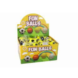 PU futball Jojo radírral pattogóhoz, 6 cm, sárga