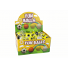 PU futball Jojo radírral pattogóhoz, 6 cm, sárga