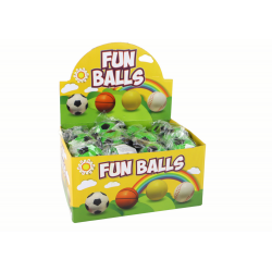 PU futball Jojo radírral pattogóhoz, 6 cm, zöld