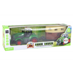 RC traktor távirányítós traktor mezőgazdasági gép pótkocsi távirányító 1:24