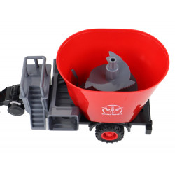 RC traktor távirányítós betakarítás utánfutó fényeffektusok